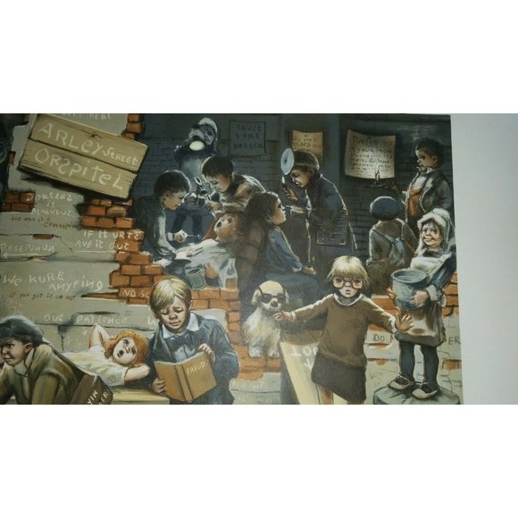 Leighton Jones Signed Large Lithograph "Arley Street Orspitel" Ltd Ed n/frame - Picture 3 of 8